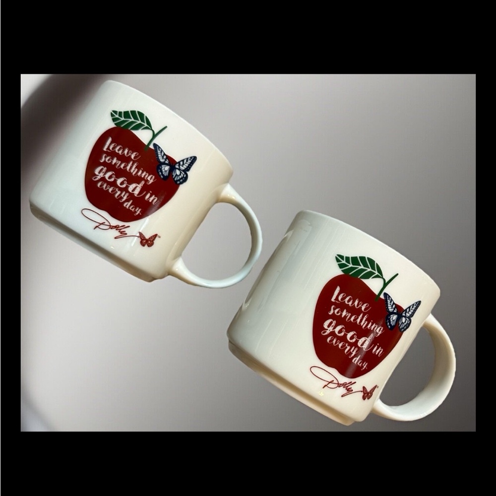 Dolly Parton’s Porcelain 16 Ounce Coffee Mugs Set Of 2